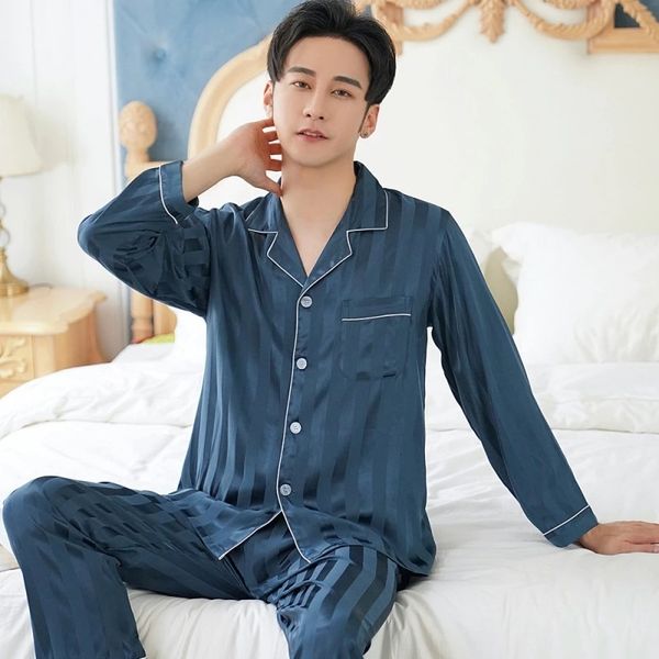 men's sleepwear spring mens stain silk pajama set pajamas men sleepwear modern style silk nightgown home male satin soft cozy for sleep, Black;brown
men's sleepwear spring mens stain silk pajama set pajamas men sleepwear modern style silk nightgown home male satin soft cozy for sleep, Black;brown
