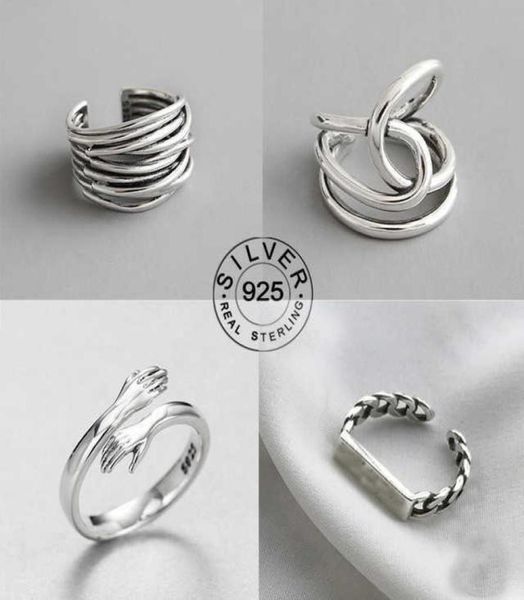 real 925 sterling silver finger rings for women vintage lines trendy fine jewelry large adjustable antique rings anillos q07082448377
real 925 sterling silver finger rings for women vintage lines trendy fine jewelry large adjustable antique rings anillos q07082448377