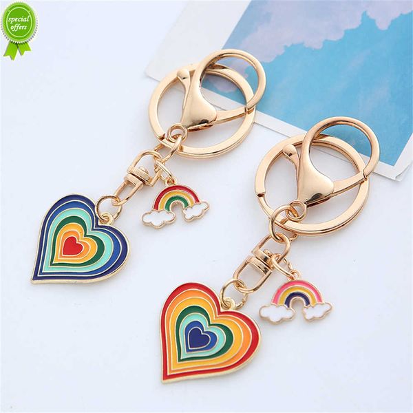 new colorful heart alloy keychain fashion rainbow pendant keyring for women bag ornaments car key chains accessories souvenir gift
new colorful heart alloy keychain fashion rainbow pendant keyring for women bag ornaments car key chains accessories souvenir gift