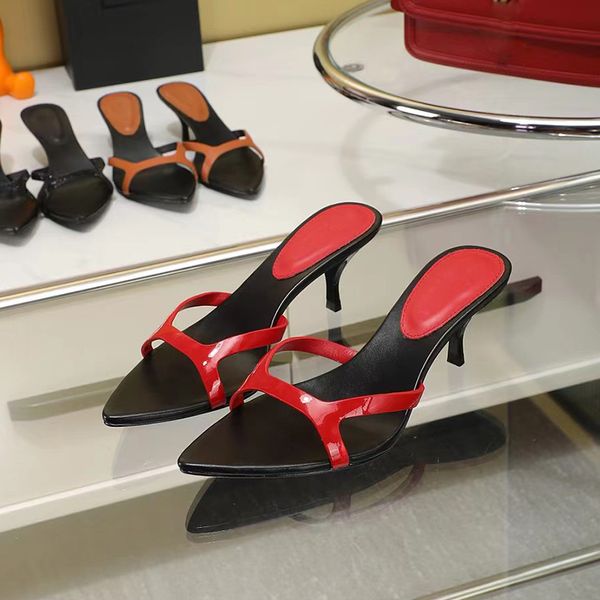 designer sandals luxury brand stiletto 6cm sandals slippers leather slipper women's slippers pointed open toe comfortable non-slip slip, Black
designer sandals luxury brand stiletto 6cm sandals slippers leather slipper women's slippers pointed open toe comfortable non-slip slip, Black