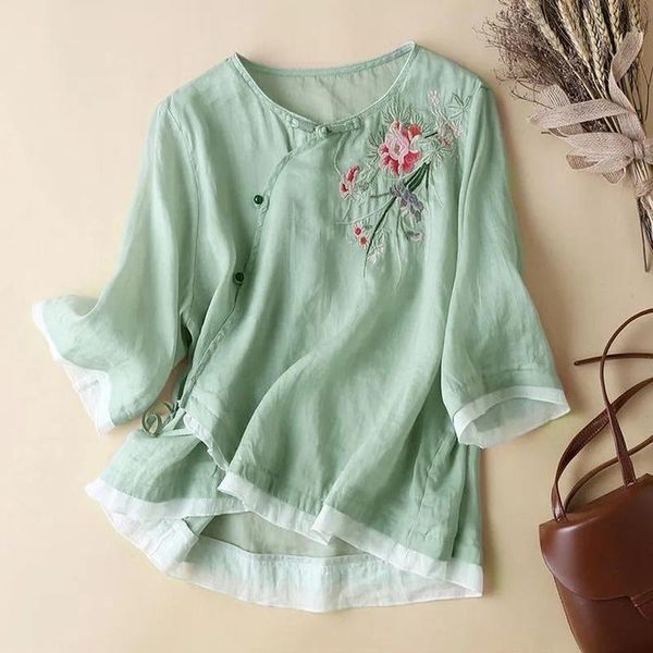 t-shirt lantern sleeve print blouse women retro half sleeve casual ramie shirt female summer literature vneck loose shirts trend, White
t-shirt lantern sleeve print blouse women retro half sleeve casual ramie shirt female summer literature vneck loose shirts trend, White