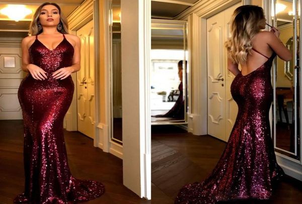 2018 new burgundy sequined mermaid prom dresses deep v neck backless party dresses evening wear women prom gowns2087357, Black
2018 new burgundy sequined mermaid prom dresses deep v neck backless party dresses evening wear women prom gowns2087357, Black