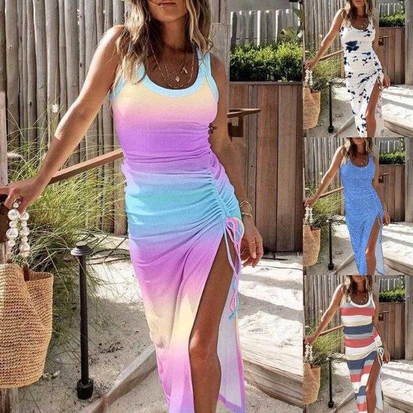 spring and summer womens wear with u collar sleeveless split french dress women, Black;gray
spring and summer womens wear with u collar sleeveless split french dress women, Black;gray