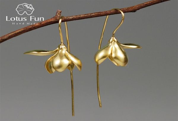 lotus fun real 925 sterling silver designer fine jewelry 18k gold elegant magnolia flower dangle earrings for women6043577
lotus fun real 925 sterling silver designer fine jewelry 18k gold elegant magnolia flower dangle earrings for women6043577
