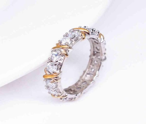 zircon two color ring women039s cross separation zircon engagement jewelry9678861, Silver
zircon two color ring women039s cross separation zircon engagement jewelry9678861, Silver