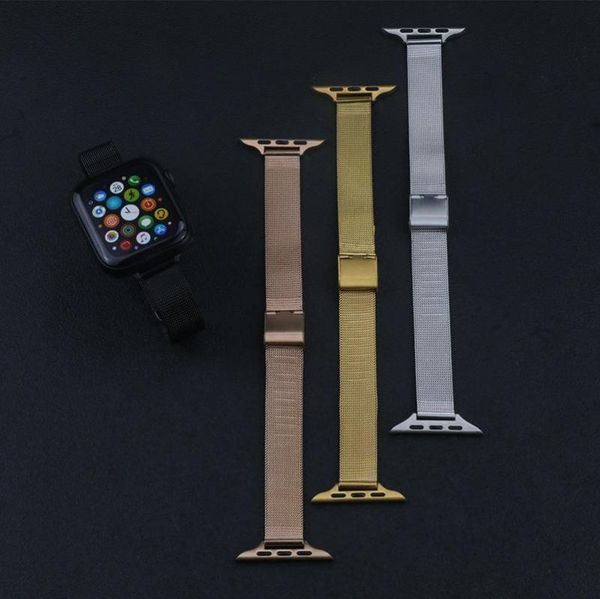 watch bands slim stainless steel mesh band for smart watches milanese strap 3840 4244 mm2503012, Black;brown
watch bands slim stainless steel mesh band for smart watches milanese strap 3840 4244 mm2503012, Black;brown