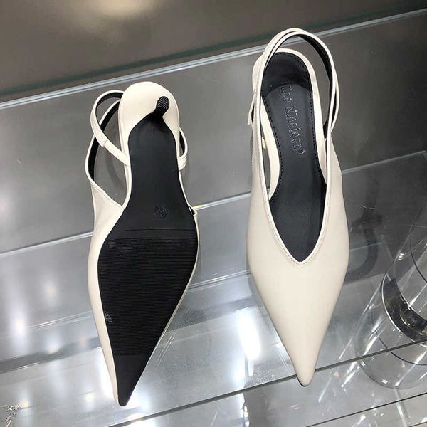 nxy sandals pumps elegant woman heels shoes 2023 outdoor female casual fashion shallow pointed toe ladies med high slingbacks 230511, Black
nxy sandals pumps elegant woman heels shoes 2023 outdoor female casual fashion shallow pointed toe ladies med high slingbacks 230511, Black