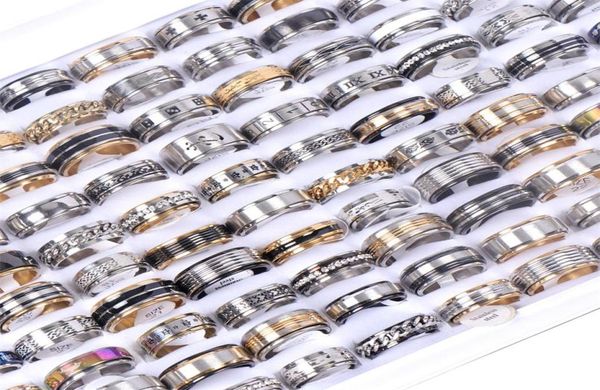 band rings whole 20 30 36 50pcs lot fashion stainless steel spinner rotating jewelry for women men mix style party gifts 221113403365, Silver
band rings whole 20 30 36 50pcs lot fashion stainless steel spinner rotating jewelry for women men mix style party gifts 221113403365, Silver