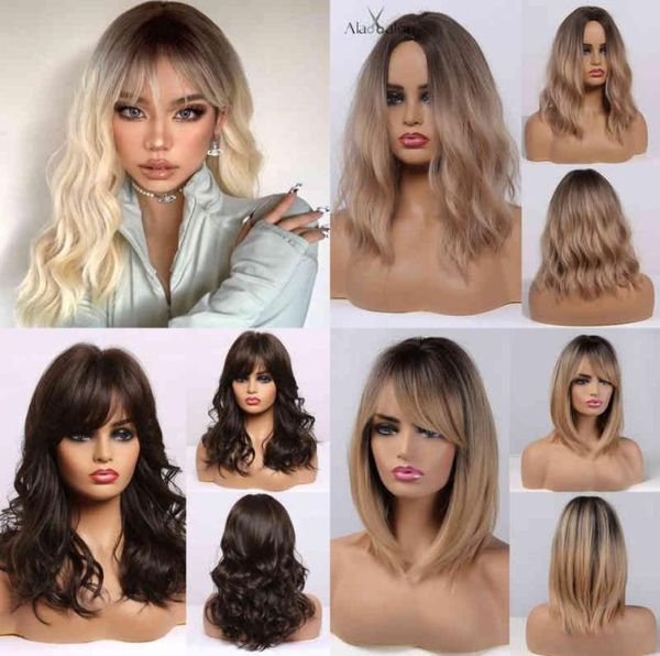 hair alan ombre black blonde medium long water wave for women natural shoulder length cosplay with bangs heat resistant 2203018680869, Black;brown
hair alan ombre black blonde medium long water wave for women natural shoulder length cosplay with bangs heat resistant 2203018680869, Black;brown