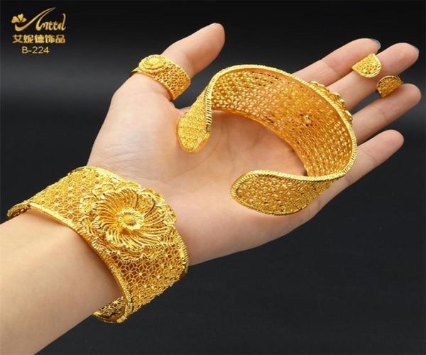 aniid dubai 24k gold plated flower bangles with ring nigerian wedding bridal bangle luxury charm bracelets arab jewelries gifts 221341255, Black
aniid dubai 24k gold plated flower bangles with ring nigerian wedding bridal bangle luxury charm bracelets arab jewelries gifts 221341255, Black