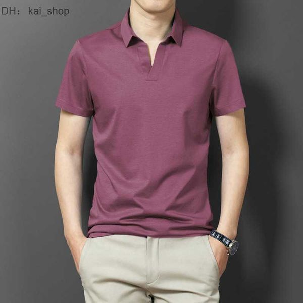 middle aged young short sleeved t-shirts summer thin casual solid color polo shirt breathable ice silk 21, White;black
middle aged young short sleeved t-shirts summer thin casual solid color polo shirt breathable ice silk 21, White;black