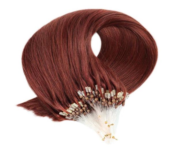 33 dark auburn straight micro ring bead extensions remy human hair loop link hair extension3503286, Black
33 dark auburn straight micro ring bead extensions remy human hair loop link hair extension3503286, Black