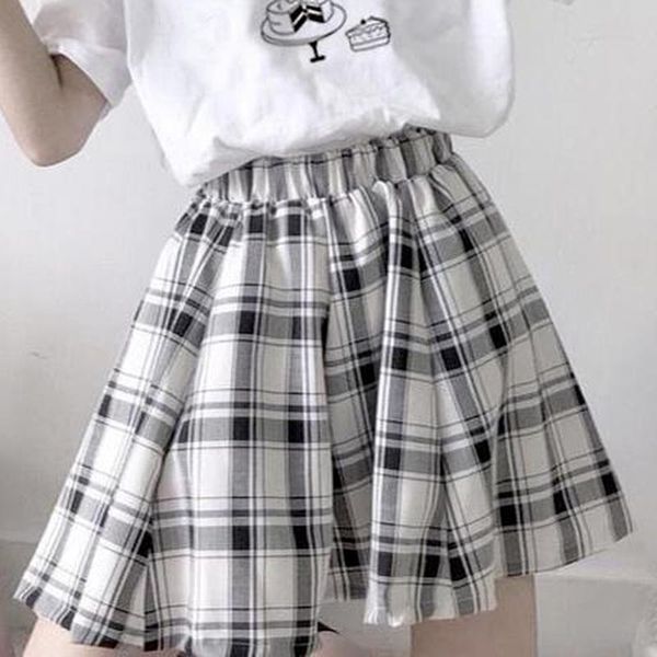 capris qweek kawaii plaid skirts women 2021 japanese soft girl cute highwaisted mini short skirt korean fashion school uniform jk alt, Black;white
capris qweek kawaii plaid skirts women 2021 japanese soft girl cute highwaisted mini short skirt korean fashion school uniform jk alt, Black;white