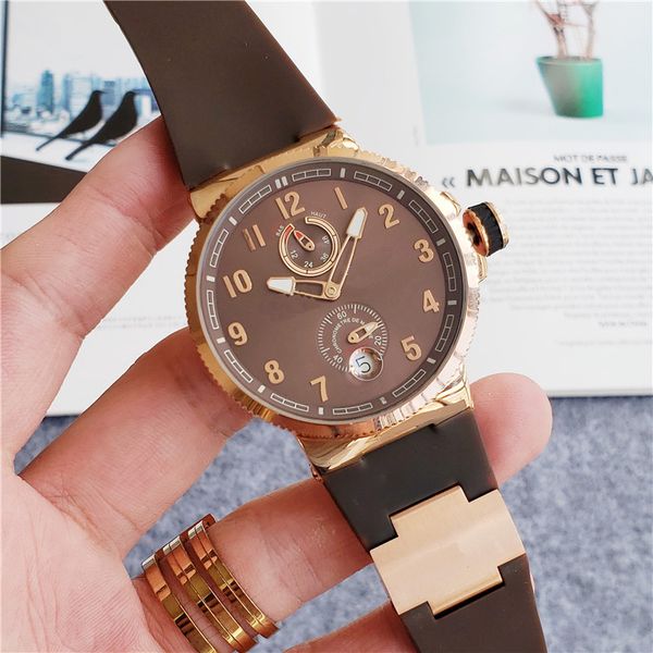 2023 mens automatic mechanical watch strap blue sapphire wristwatches super montre de luxe watches un3, Black;brown
2023 mens automatic mechanical watch strap blue sapphire wristwatches super montre de luxe watches un3, Black;brown