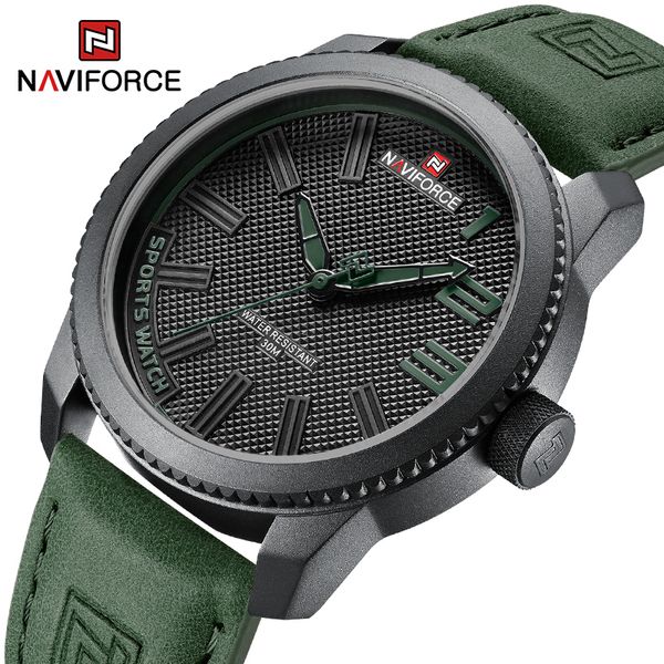 wristwatches naviforce male wristwatch military sports shockproof waterproof leather watch men fashion casual clock relogio masculino 230517, Slivery;brown
wristwatches naviforce male wristwatch military sports shockproof waterproof leather watch men fashion casual clock relogio masculino 230517, Slivery;brown