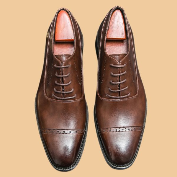 new black derby shoes for men round toe lace-up spring autumn brown business mens formal shoes size 38-44
new black derby shoes for men round toe lace-up spring autumn brown business mens formal shoes size 38-44