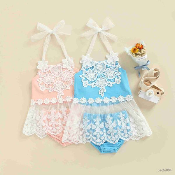 clothing sets lovely bay girl shorts set neck hanger lace tulle skirt hem camisole solid color elastic waist shorts kids clothing r230518, White
clothing sets lovely bay girl shorts set neck hanger lace tulle skirt hem camisole solid color elastic waist shorts kids clothing r230518, White
