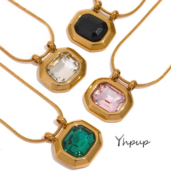 wedding jewelry sets yhpup stainless steel bling square pendant necklace shiny cubic zirconia stylish geometric waterproof charm collar 2305, Slivery;golden
wedding jewelry sets yhpup stainless steel bling square pendant necklace shiny cubic zirconia stylish geometric waterproof charm collar 2305, Slivery;golden