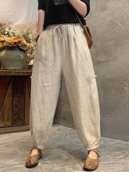 capris women casual harem pants new arrival 2022 summer vintage style allmatch loose cotton linen female anklelength pants d167, Black;white
capris women casual harem pants new arrival 2022 summer vintage style allmatch loose cotton linen female anklelength pants d167, Black;white