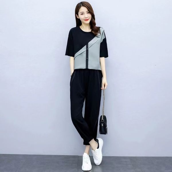 women's two piece pants women's tracksuit fashion pencil pant suits summer leisure clothing foreign style crop two piece set women, White
women's two piece pants women's tracksuit fashion pencil pant suits summer leisure clothing foreign style crop two piece set women, White