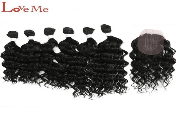 love me deep wave bundles with closure synthetic hair extensions 7pcspack 1216 inch ombre brown colorful weave hair bundles 22028259302, Black;brown
love me deep wave bundles with closure synthetic hair extensions 7pcspack 1216 inch ombre brown colorful weave hair bundles 22028259302, Black;brown
