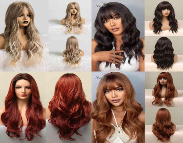 hair alan dark brown long water wave synthetic for black women cosplay party with bangs high temperature fiber 2203019664125, Black;brown
hair alan dark brown long water wave synthetic for black women cosplay party with bangs high temperature fiber 2203019664125, Black;brown