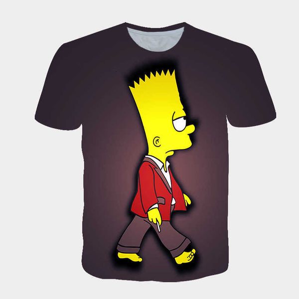 men's summer short sleeved 3d digital printed simpson couple loose fitting t-shirt top, White;black
men's summer short sleeved 3d digital printed simpson couple loose fitting t-shirt top, White;black