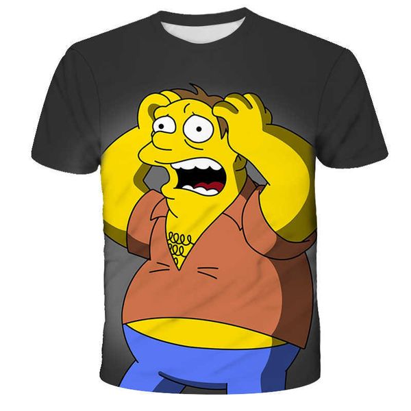 summer simpsons 3d digital printing loose short sleeve large t-shirt top, White;black
summer simpsons 3d digital printing loose short sleeve large t-shirt top, White;black