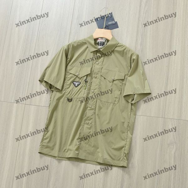 xinxinbuy men designer tee t shirt 23ss metal triangle label multiple pockets short sleeve cotton women black blue green s-3xl, Black;brown
xinxinbuy men designer tee t shirt 23ss metal triangle label multiple pockets short sleeve cotton women black blue green s-3xl, Black;brown