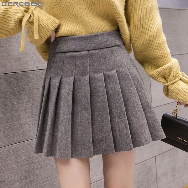 skirts casual streetwear pleated skirt women winter wool short skirts a-line mini jupe femme gray black saia kawaii school skater skirt 2305
skirts casual streetwear pleated skirt women winter wool short skirts a-line mini jupe femme gray black saia kawaii school skater skirt 2305