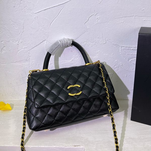 designer womens shoulder bag with handle handbag cowhide reined clamshell gold hardware turn buckle caviar bags thin chain crossbody bags ma
designer womens shoulder bag with handle handbag cowhide reined clamshell gold hardware turn buckle caviar bags thin chain crossbody bags ma