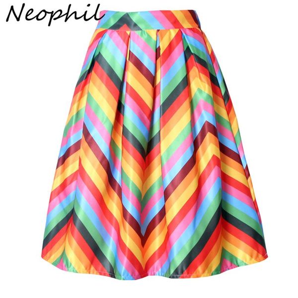 capris neophil rainbow striped fringe printed 2022 summer high waist jupe femme pleated ruffle flare satin aline womens skirts s07048, Black;white
capris neophil rainbow striped fringe printed 2022 summer high waist jupe femme pleated ruffle flare satin aline womens skirts s07048, Black;white