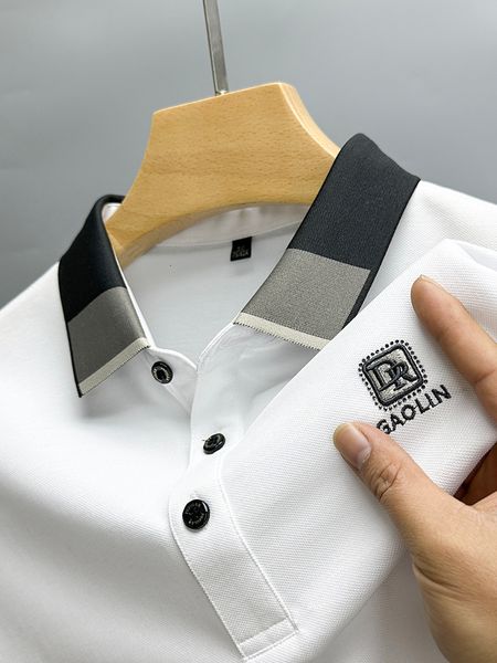 men's polos designer pure cotton casual short-sleeved fashion solid color luxury lapel polo shirt summer business quality men's em, White;black
men's polos designer pure cotton casual short-sleeved fashion solid color luxury lapel polo shirt summer business quality men's em, White;black