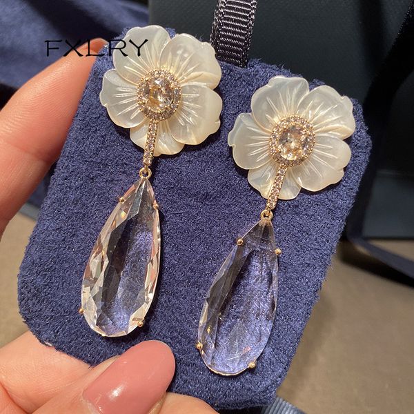 dangle chandelier fxlry elegant fashion big white shell flower with water drop earring for women bridal wedding gift 230517, Silver
dangle chandelier fxlry elegant fashion big white shell flower with water drop earring for women bridal wedding gift 230517, Silver