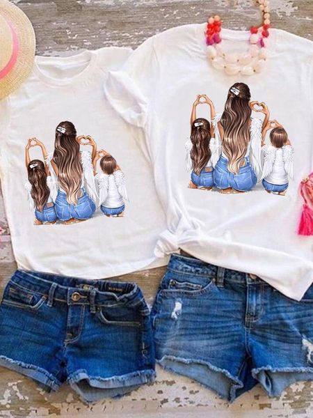 family matching outfits tee graphic tshirt women girls boys kid child 90s son daughter summer mom mama clothes clothing 230518, Blue
family matching outfits tee graphic tshirt women girls boys kid child 90s son daughter summer mom mama clothes clothing 230518, Blue