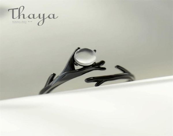 thaya original moonlight forest design finger ring moonstone gemstone s925 silver black branch for women elegant jewelry 2202284687830, Slivery;golden
thaya original moonlight forest design finger ring moonstone gemstone s925 silver black branch for women elegant jewelry 2202284687830, Slivery;golden