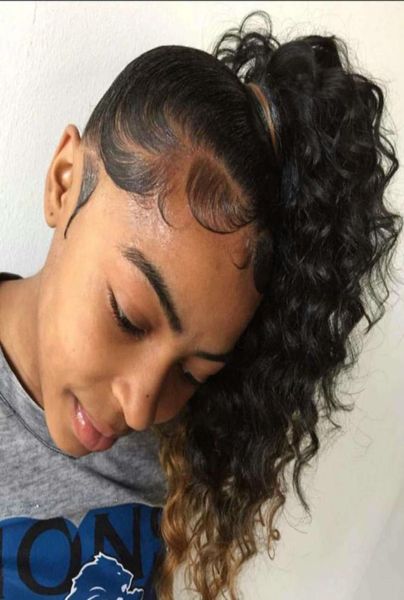 14quot deep wave wrap around ponytail human hair extensions for women 120g clip in drawstring ponytail hairpiece more colors on 8764025, Black
14quot deep wave wrap around ponytail human hair extensions for women 120g clip in drawstring ponytail hairpiece more colors on 8764025, Black
