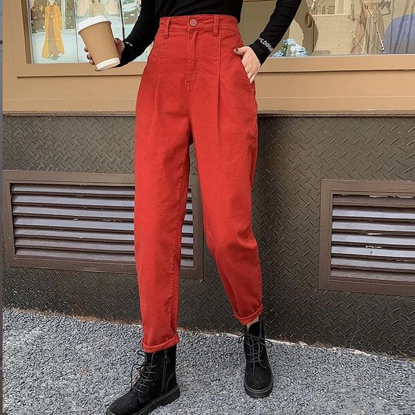 jeans zhisilao retro red jeans women high waist harem straight denim jeans chic boyfriend mom jeans 2020 streetwear, Blue
jeans zhisilao retro red jeans women high waist harem straight denim jeans chic boyfriend mom jeans 2020 streetwear, Blue