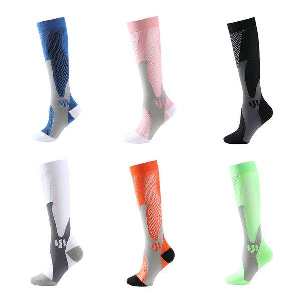 

Running Men Women Compression Football Basketball Sports Varicose Veins Socks Nylon Medical Nursing Stockings Outdoor Cycling Fiess Training Socks, Peach