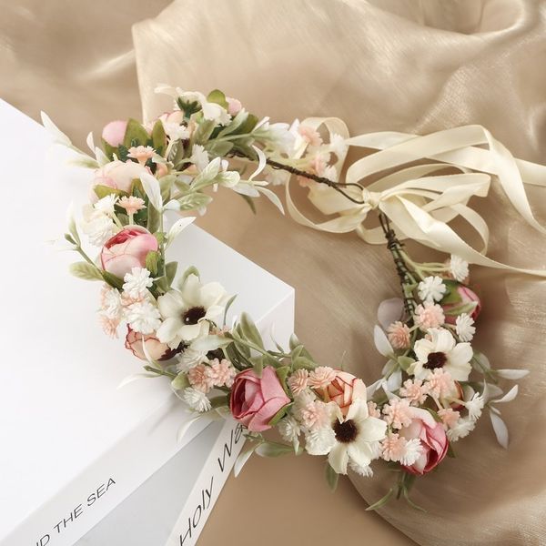 tiaras bride flower crown headdress retro bohemian faux rose rattan hairband floral garland headband wedding beach travel po props 230517, White;golden
tiaras bride flower crown headdress retro bohemian faux rose rattan hairband floral garland headband wedding beach travel po props 230517, White;golden