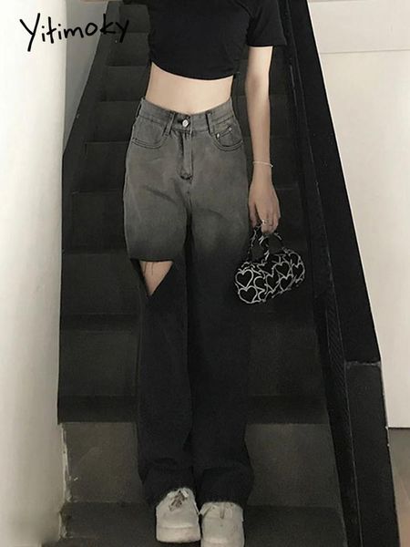 jeans cotvotee ripped gradient hole highwaisted jeans woman spring summer retro new style wideleg pants denim streetwear trousers, Blue
jeans cotvotee ripped gradient hole highwaisted jeans woman spring summer retro new style wideleg pants denim streetwear trousers, Blue