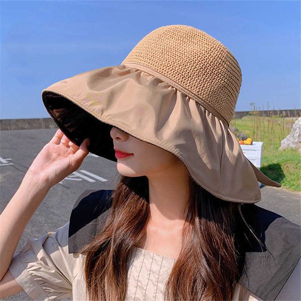 wide brim hats uv protection sun caps for women summer black glue big brim bucket hats girls panama sunscreen beach cap solid straw hat upf, Blue;gray
wide brim hats uv protection sun caps for women summer black glue big brim bucket hats girls panama sunscreen beach cap solid straw hat upf, Blue;gray