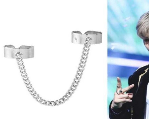 korean personality 2 connecting finger ring punk stainless steel chain finger knuckle opening rings for women men jewelry q07087348290, Silver
korean personality 2 connecting finger ring punk stainless steel chain finger knuckle opening rings for women men jewelry q07087348290, Silver