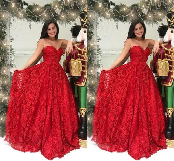 red lace beaded elegant formal evening dresses 2021 strapless open back ruched red carpet dress prom dresses long formal gow9852958, Black;red
red lace beaded elegant formal evening dresses 2021 strapless open back ruched red carpet dress prom dresses long formal gow9852958, Black;red