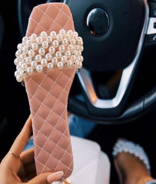 2021women slippers summer string bead ladies square toe flat outdoor slides fashion female pearl open beach sandals1970178, Black
2021women slippers summer string bead ladies square toe flat outdoor slides fashion female pearl open beach sandals1970178, Black