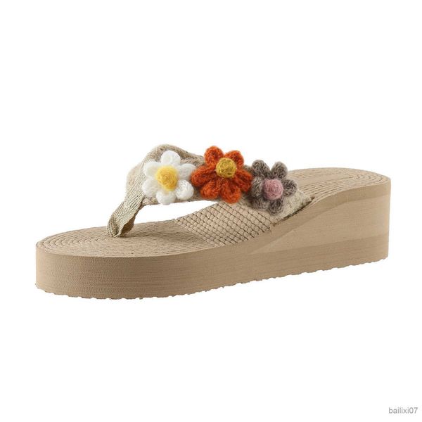 slippers new in women's shoes on offer with flip thick bottom wedge heel lightweight colorful flowers beach style, Black
slippers new in women's shoes on offer with flip thick bottom wedge heel lightweight colorful flowers beach style, Black