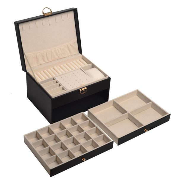 jewelry stand leather threelayer box large capacity storage luxury style highend necklace 230517, Black
jewelry stand leather threelayer box large capacity storage luxury style highend necklace 230517, Black