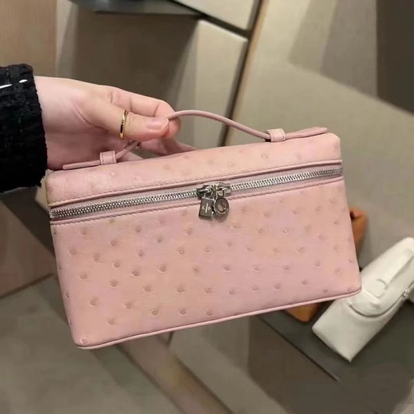 loro lunch box bag women bag l19 lp designer makeup bag genuine ostrich leather canvas ostrich stranded handbag two way zipper backpack
loro lunch box bag women bag l19 lp designer makeup bag genuine ostrich leather canvas ostrich stranded handbag two way zipper backpack