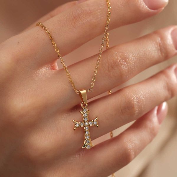 jewelry pendant necklace cross pendant necklace simple korean edition with diamond snake bone chain sweet versatile, Black
jewelry pendant necklace cross pendant necklace simple korean edition with diamond snake bone chain sweet versatile, Black