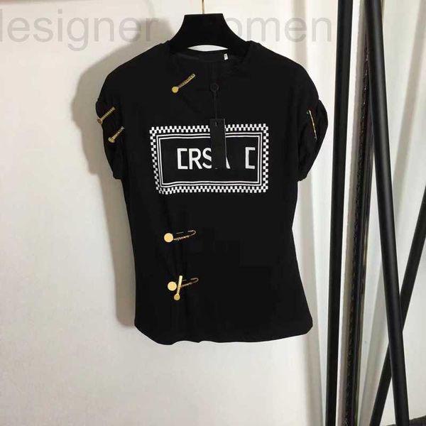 women's t-shirt designer designer t shirt man new metal large pin decoration simple printed short sleeve letter t-shirt ladies tees eur, White
women's t-shirt designer designer t shirt man new metal large pin decoration simple printed short sleeve letter t-shirt ladies tees eur, White